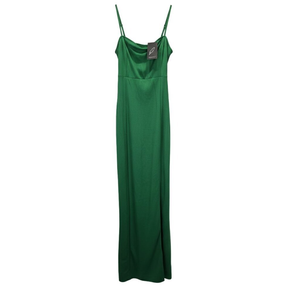 NWT Green Sleeveless Spaghetti Strap Maxi Dress – Size 4-6
